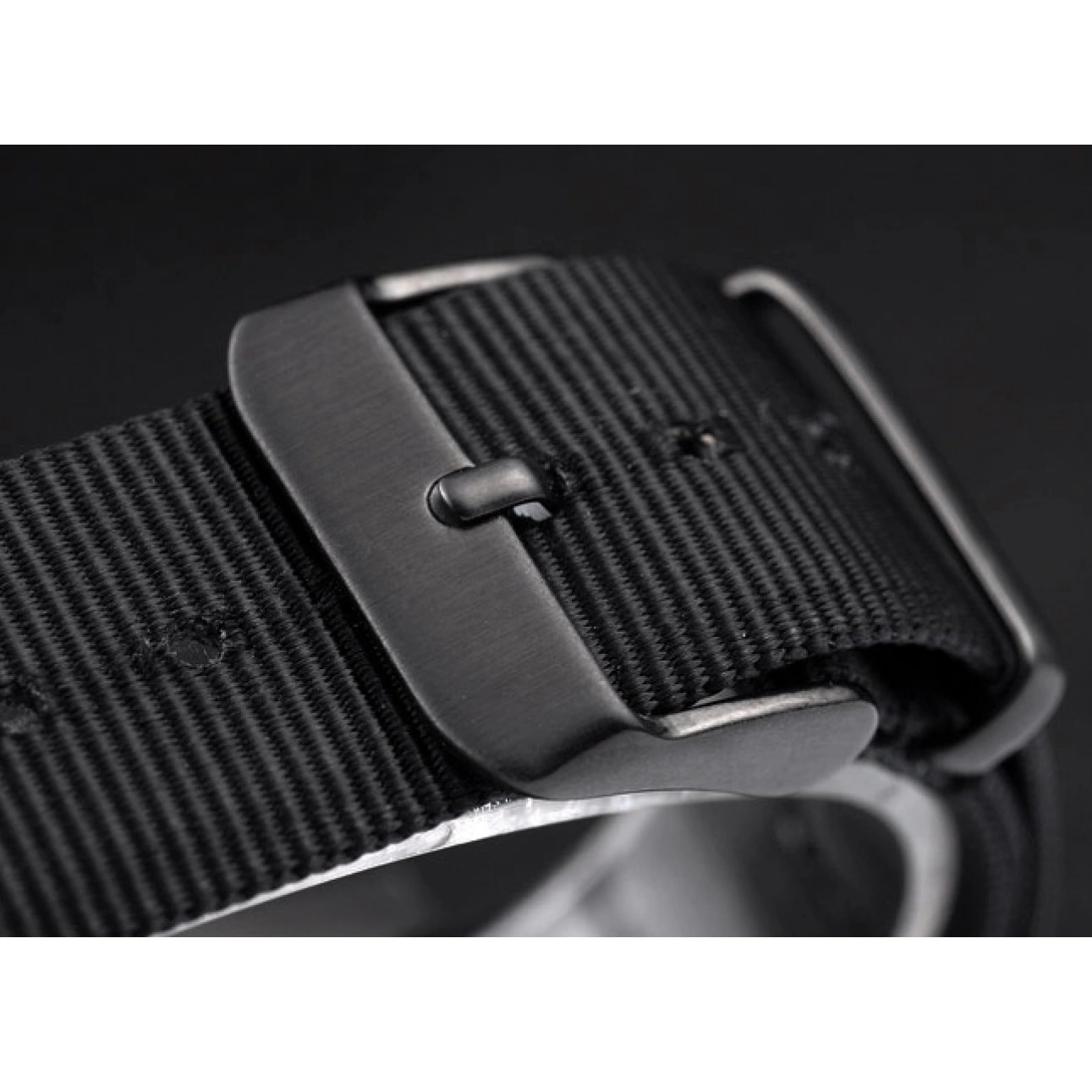 MiroTime 0706 Rolex Swiss Submariner Pro-Hunter Black Fabric Strap Black Dial